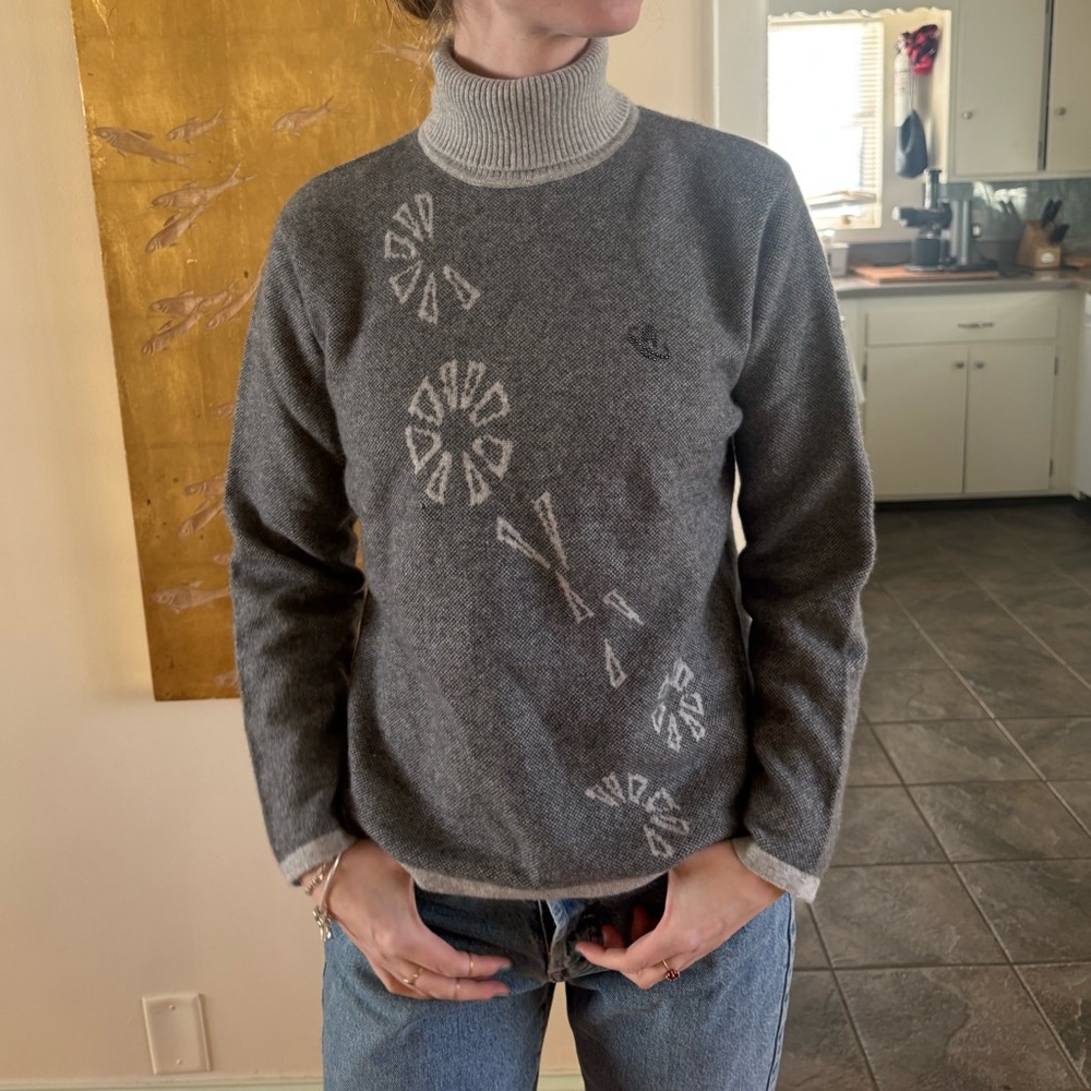 Gray Cashmere Sweater